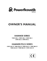 Power Acoustik Hammer HMR 280-2 Owner'S Manual preview