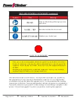 Preview for 8 page of Power Climber ASTRO E1500 Operating Instructions Manual