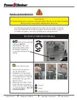 Preview for 19 page of Power Climber ASTRO E1500 Operating Instructions Manual