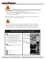 Preview for 24 page of Power Climber ASTRO E1500 Operating Instructions Manual