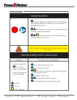 Preview for 27 page of Power Climber ASTRO E1500 Operating Instructions Manual