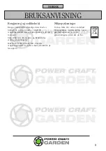 Preview for 8 page of Power Craft Garden 78153 Instruction Manual