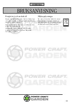 Preview for 11 page of Power Craft Garden 78153 Instruction Manual