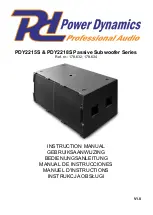 Power Dynamics 178.632 Instruction Manual preview