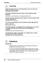 Preview for 9 page of Power Electronics SDRIVE DB Series Getting Started Manual