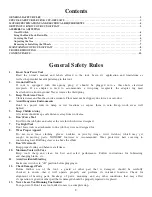 Preview for 2 page of Power Fist CUT-OFF SAW Assembly And Operation Instructions Manual