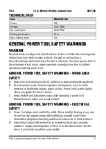 Preview for 3 page of Power Fist SKX355D-120 User Manual