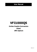 Power Inspired VFI1000QS User Manual preview