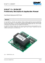 Power integrations Scale-2+ 2SC0435T Applications Manual preview