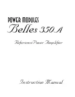 Preview for 1 page of Power Modules Belles 350A Reference Instruction Manual