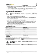 Preview for 7 page of Power Plus POWXG2042 User Manual