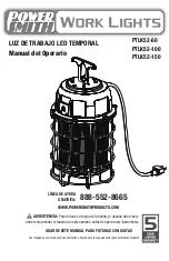 Preview for 9 page of POWER SMITH PTLK52-100 Operator'S Manual