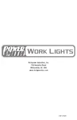 Preview for 16 page of POWER SMITH PWLD300T Operator'S Manual