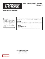 Preview for 23 page of Power Stroke PS80947J Operator'S Manual