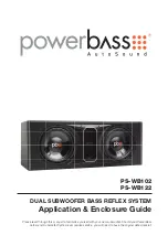 PowerBass PS-WB102 Application & Enclosure Manual preview