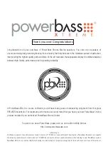 Preview for 3 page of PowerBass XL-POD10LR Application Manual