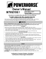 Powerhorse M799215B.1 Owner'S Manual preview