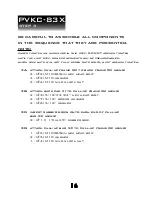 Preview for 16 page of Powerline PVKC83X Owner'S Manual