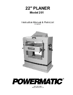 Preview for 1 page of Powermatic 201 Instruction Manual And Parts List