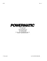 Preview for 40 page of Powermatic 201 Instruction Manual And Parts List