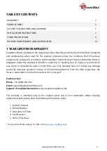 Preview for 2 page of PowerMax TAC-585 User Manual