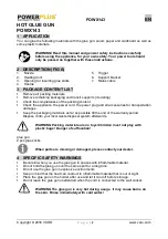 Preview for 2 page of Powerplus POWX143 Quick User Manual