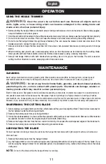 Preview for 11 page of PowerSmith PHT140 Operator'S Manual