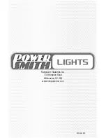 Preview for 20 page of PowerSmith PSL10700W Operator'S Manual