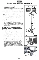 Preview for 14 page of PowerSmith PWL2150TS Operator'S Manual