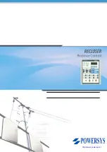 POWERSYS RECLOSER Manual preview