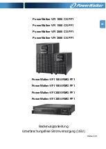 Preview for 27 page of PowerWalker VFI 1000 RMG PF1 Manual