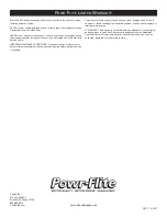 Preview for 22 page of Powr-Flite BP10 Series Operator'S Manual And Parts List