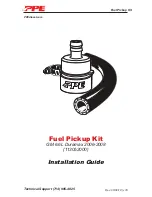 Preview for 1 page of PPE Fuel Pickup Kit Installation Manual