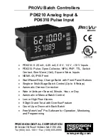 PRECISION DIGITAL PROVU PD6210 Instruction Manual preview