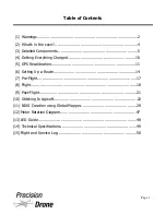 Preview for 2 page of Precision Drone Pacesetter 2015 User Manual