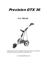 Preview for 1 page of Precision GTX 36 User Manual