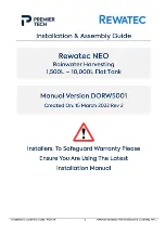 Preview for 2 page of PREMIER TECH Rewatec NEO Installation And Assembly Manual