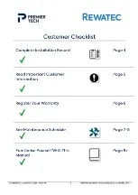 Preview for 3 page of PREMIER TECH Rewatec NEO Installation And Assembly Manual