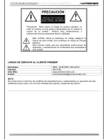 Preview for 2 page of Premier TV-5050LED Instruction Manual