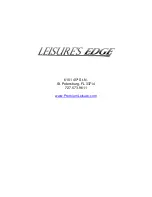 Preview for 60 page of Premium Leisure Leisure Edge LE630 Owner'S Manual