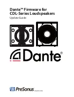 Preview for 1 page of PRESONUS Dante CDL Series Update Manual