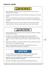 Preview for 5 page of Pressalit Care MATRIX R2120 Operation And Maintenance Manual