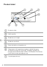 Preview for 6 page of Pressalit Care MATRIX R2120 Operation And Maintenance Manual