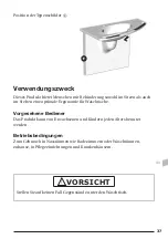 Preview for 37 page of Pressalit Care MATRIX R2120 Operation And Maintenance Manual