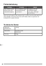 Preview for 46 page of Pressalit Care MATRIX R2120 Operation And Maintenance Manual