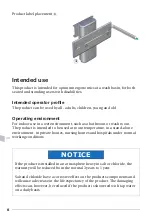 Preview for 8 page of Pressalit Care PLUS R4750 Operation And Maintenance Manua