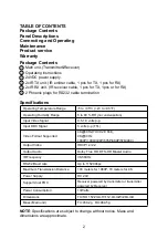 Preview for 2 page of Prestel EHD-4K100A User Manual