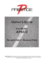 Prestige APS57Z Owner'S Manual preview