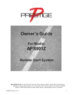 Prestige APS901Z Owner'S Manual preview