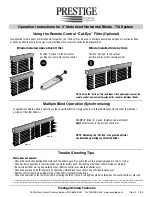 Preview for 2 page of Prestige Faux Woods Operation Instructions